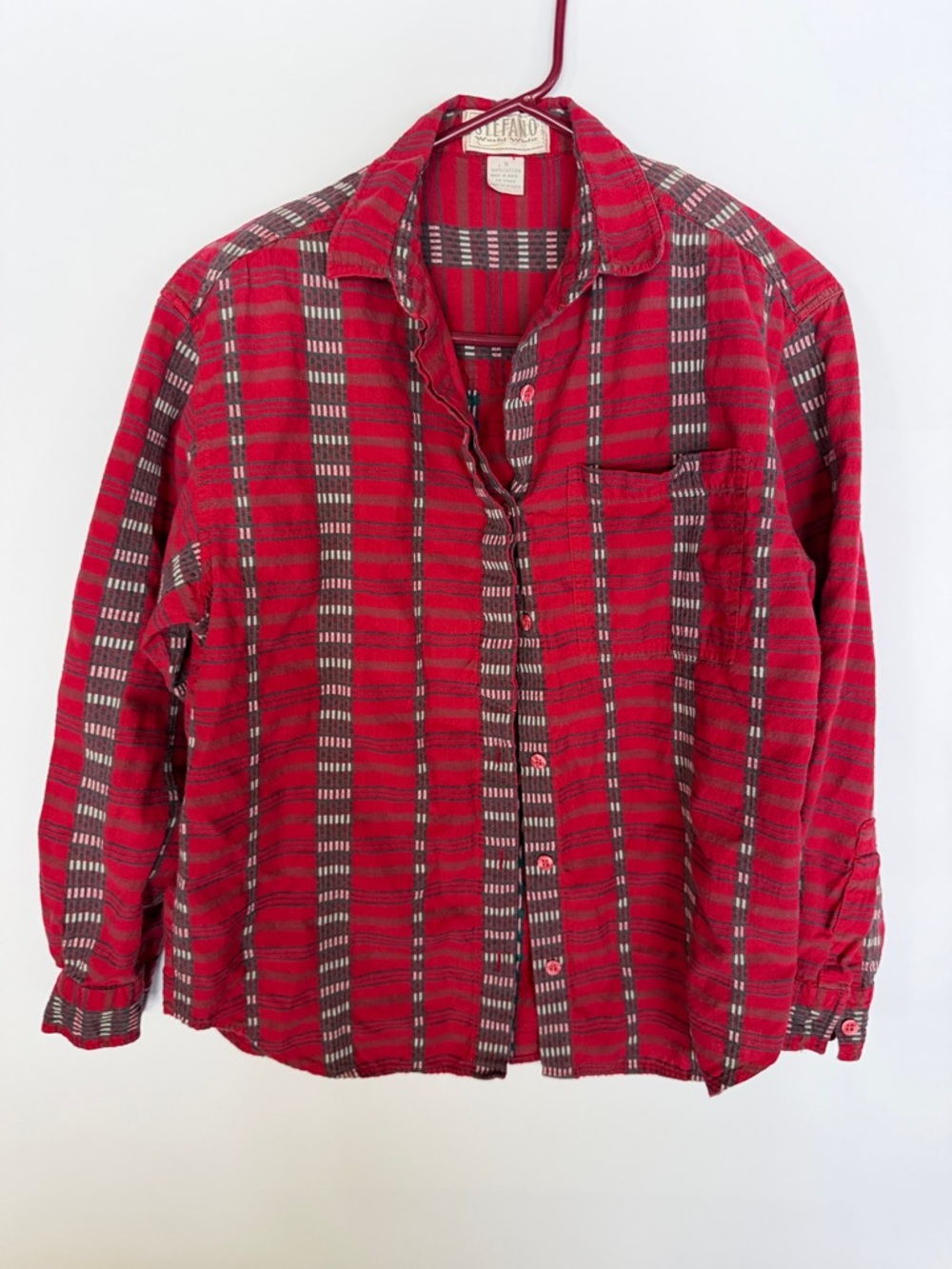 Buffalo Red Plaid Button-Up Shirt - Women's